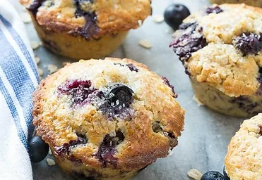 Olive Oil’s Blueberry Muffins